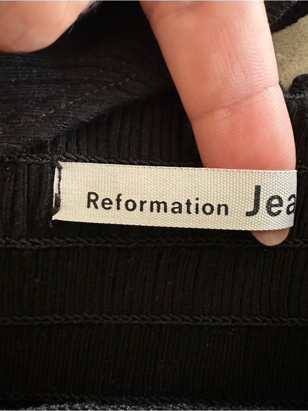 Reformation Sable Smocked Long-Sleeve Top - Picture 4 of 5